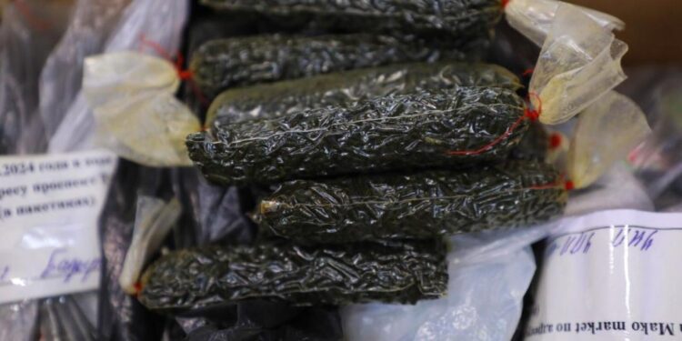 Астанада 4 тонна немесе 140 мыңға жуық пакет насыбай өртенді