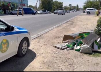 Жамбыл облысында полицейлер қоғамдық орындарда қоқыс тастайтындарды анықтауда