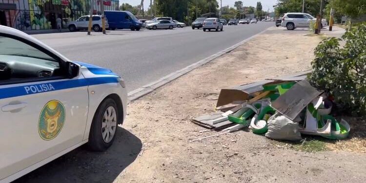 Жамбыл облысында полицейлер қоғамдық орындарда қоқыс тастайтындарды анықтауда