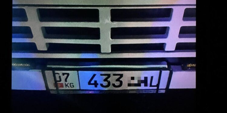 Жамбылда жүк көлігінің нөмірін жасырған жүргізуші жауапқа  тартылды