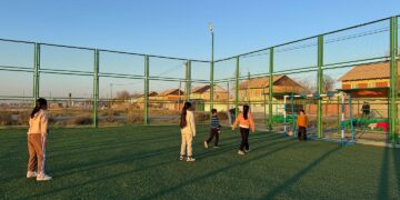 Таразда 9 футбол алаңшасы пайдалануға берілді