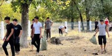 Жаңашыл жастар табиғат тазалығына бей-жай қарамайды