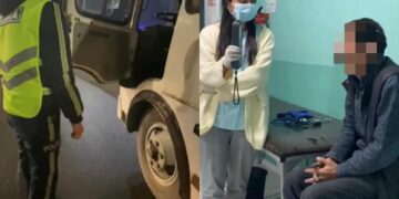 Жамбыл облысында полиция қызметкерлері мас күйдегі автобус жүргізушісін ұстады