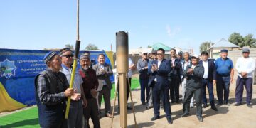 Ауылға алғаш рет табиғи газ келді