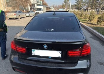 Жамбыл облысында жалған нөмірмен көлік басқарған жүргізуші анықталды