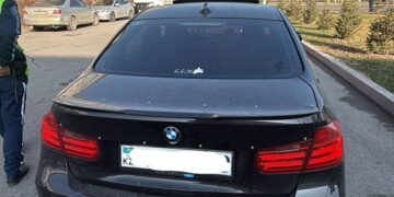 Жамбыл облысында жалған нөмірмен көлік басқарған жүргізуші анықталды