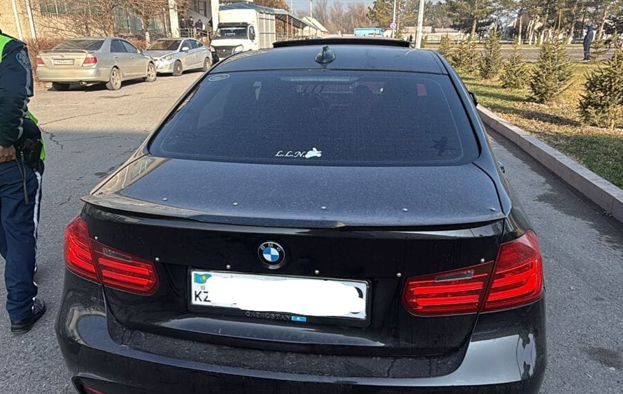 Жамбыл облысында жалған нөмірмен көлік басқарған жүргізуші анықталды