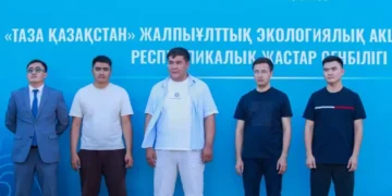 Таразда республикалық жастар сенбілігі өтті